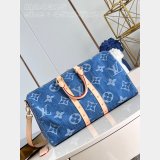 Inspired AAA M24315 Keepall Bandoulière 45 Blue 7 Star Louis Vuitton Fake Bag