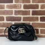 GG Marmont Gucci Knockoff Small Shoulder 802448 Black Bag