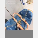 Inspired AAA M24315 Keepall Bandoulière 45 Blue 7 Star Louis Vuitton Fake Bag