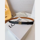 Luxury Inspired Loewe Anagram 2.0cm Width Fashions Belt