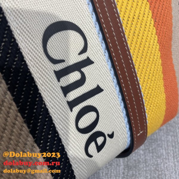 Cheap Chloe Woody Rainbow Designer Bag