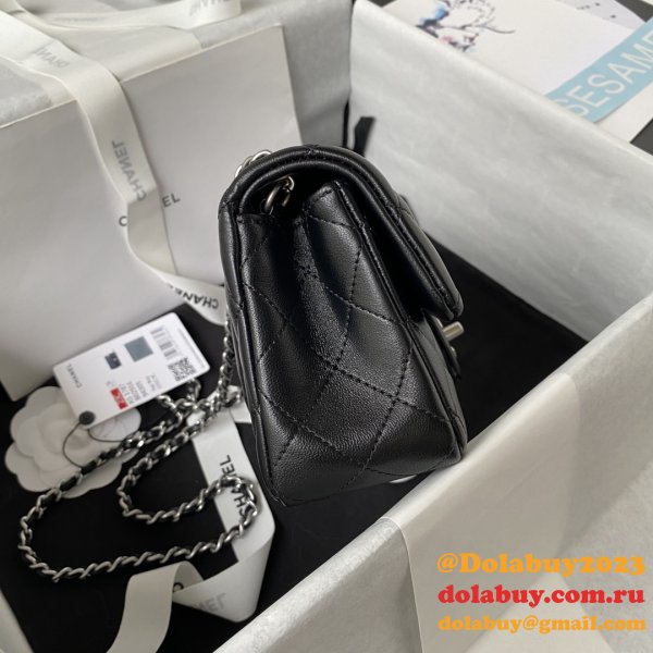 Designer CC FLAP BAGS 20CM AS1787 SILVER BALL