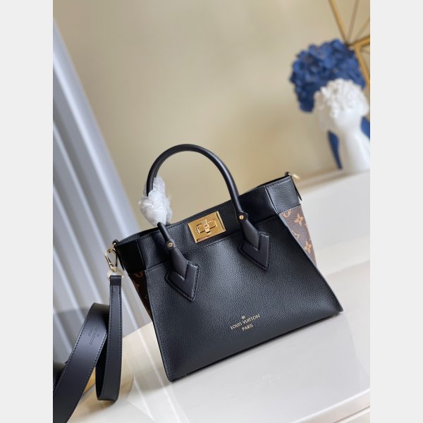 High Quality Louis Vuitton M57729/M57728 On My Side PM Greige/Black Best