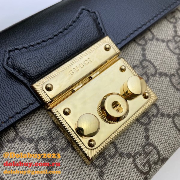 Gucci Designer 7 Star 652683 Padlock mini bag GG Supreme Cheap