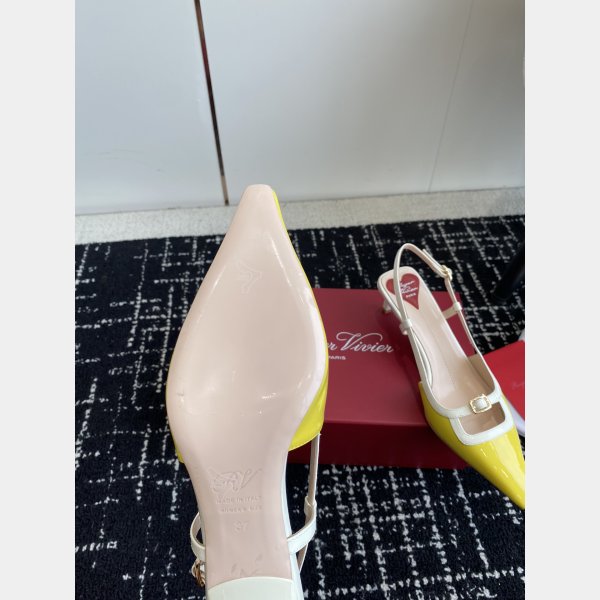 Roger Vivier Wholesale Slingback Heels Designer Luxury Shoes