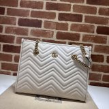 Tote GG Marmont White/Black 779724 Gucci Designer Bag