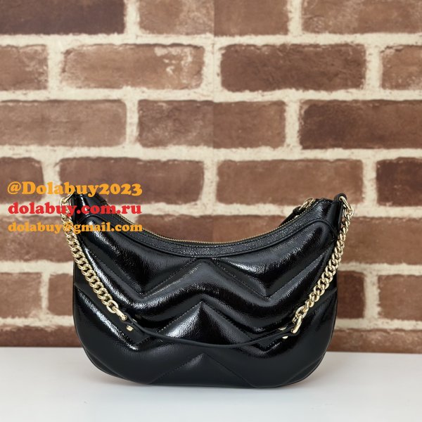 Copy GG Marmont Gucci 777263 Knockoff Shoulder Black Bag