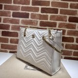 Tote GG Marmont White/Black 779724 Gucci Designer Bag