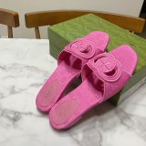 1:1 Mirror GUCCI INTERLOCKING G CUT-OUT SANDAL FLAT