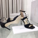 Suede Sandals Aura 95 Luxury Jimmy Choo Heel: 8.5 cm Shoes