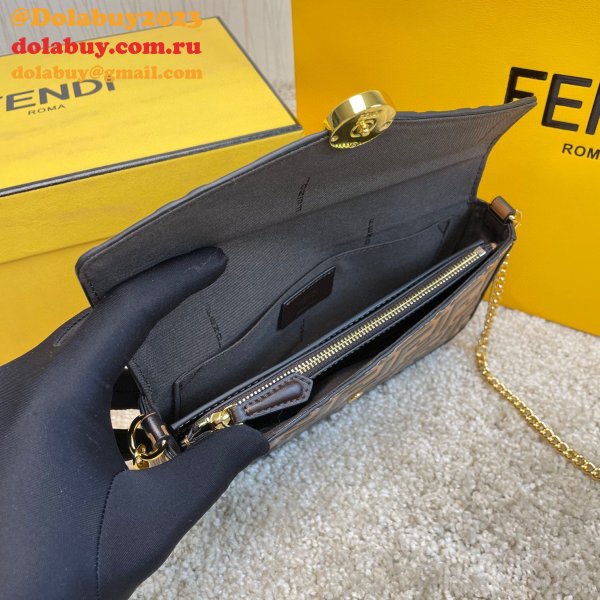 Fendi Inspired Fashion 212200 Maca embossing Apricot Bags