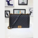 Designer Le Boy large Best Black Bags Caviar 30cm