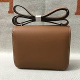 Hermes Constance Bag 18cm Epsom Leather Camel 1:1 Mirror