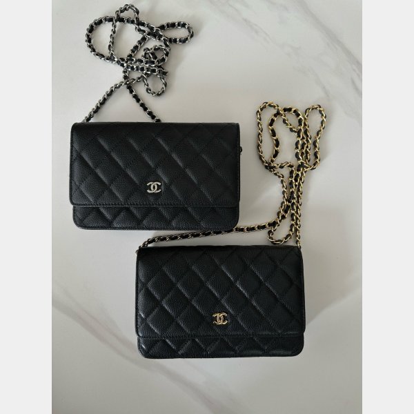 CLASSICAL Perfect CC WOC SMALL CAVIAR LEATHER CHAIN BAG