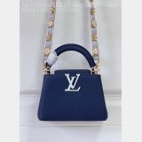 Louis Vuitton M48865 Dark Blue Light Flower Chain Capucines UK Handbag