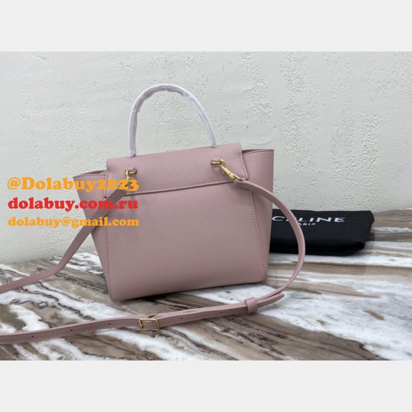 Celine 7 Star celine nano belt pink bag High Quality