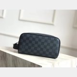 1:1 Mirror Louis Vuitton Washbag Damier Cobalt Canvas N50000