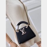 Buy Outlet Perfects Louis Vuitton Capucines M48865 Black Bag