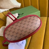 High Quality 647801 Doraemon x Gucci mini bucket red leather bag Luxury