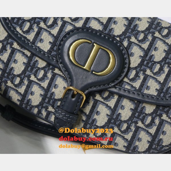 Designer Christian Dior Bobby East-West Blue Bag China Sale