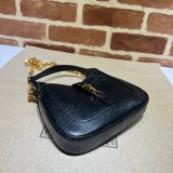 Copy Gucci Copy Jackie 1961 lizard 675799 Black bag