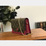 Louis Vuitton AAA+ Flore Chain Wallet Monogram M67405 Brown