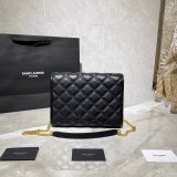 Duplicates Saint Laurent Becky Large chain bag in quilted lambskin