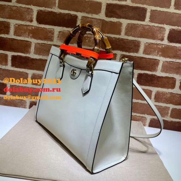 Gucci Best Quality Designer 7 Star Diana medium tote leather bag