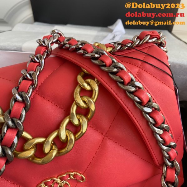 Top CC 19 Bags 2021 Red 30CM Luxury