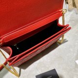 Duplicates Saint Laurent Becky Large chain bag in quilted lambskin