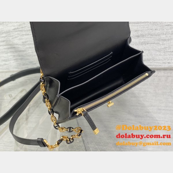 Knockoff 9277 Christian Dior 1:1 Mirror Knockoff Caro Black Bag