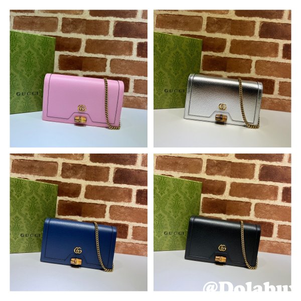 The Gucci Best Diana Duplicates bag with bamboo 696817