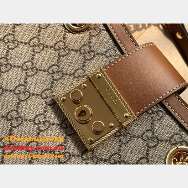 Top Chinese 7 Star Gucci Padlock small GG shoulder 498156 bag