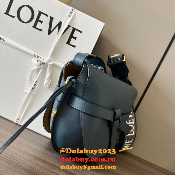 High Quality bag 1:1 Wholesale Mirror LOEWE GATE HADNBAG 25MM