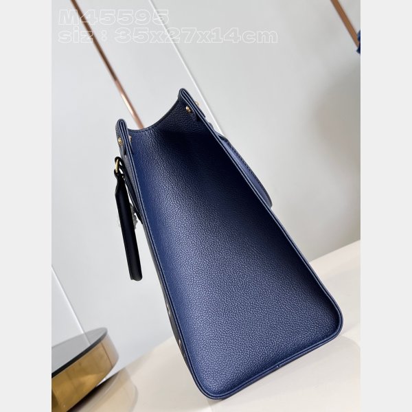 Onthego Louis Vuittons Cheap M47084 Navy Monogram Empreinte Bag