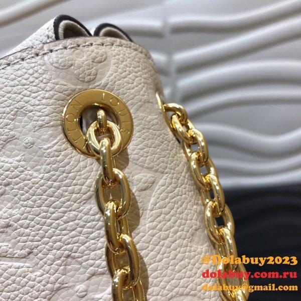 High Quality Louis Vuitton Monogram Empreinte Leather Vavin PM M43931 White Bag Wholesale