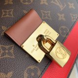 Luxury Louis Vuitton M44548 Vaugirard Monogram Coquelicot Red Bag