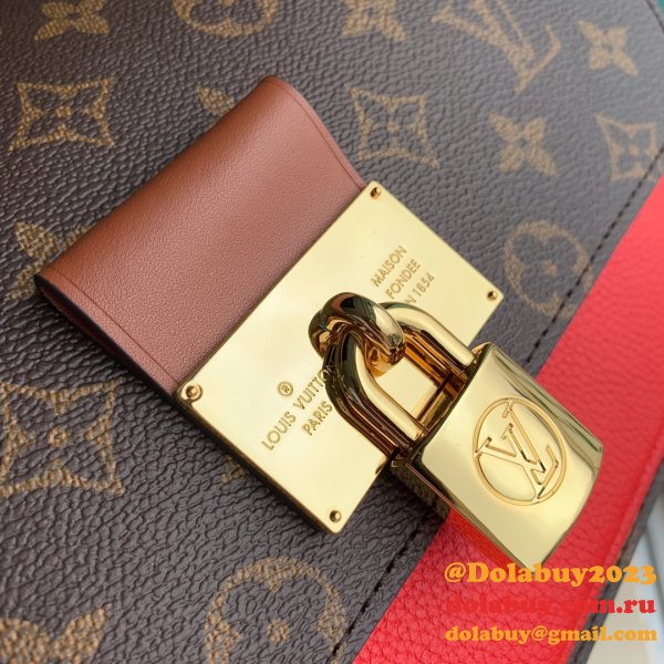 Luxury Louis Vuitton M44548 Vaugirard Monogram Coquelicot Red Bag