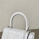 Duplicate Balenciaga Online Store Crocodile Pattern Hourglass 19/23cm Bag