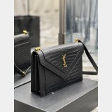 YSL AAA+ Knockoff 668863 Gaby Satchel Quilted Shoulder Black Bag