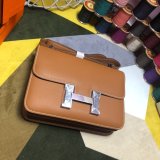 Hermes Constance Bag 23cm Epsom Leather Camel Fashion