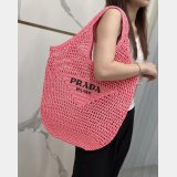 Perfect prada raffia woven tote bag large 1BG424