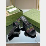 Mid-Heel Slide Sandal Gucci Monogrammed 7 Star Shoes