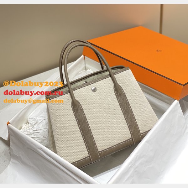 Garden Party Hermes Inspired Bags Are Made Of Top Quality Leather