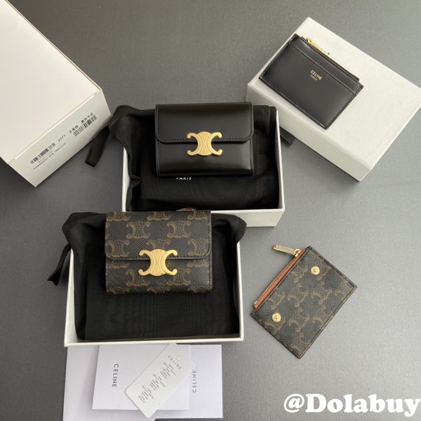 High Quality Designer CELINE TRIOMPHE short wallet