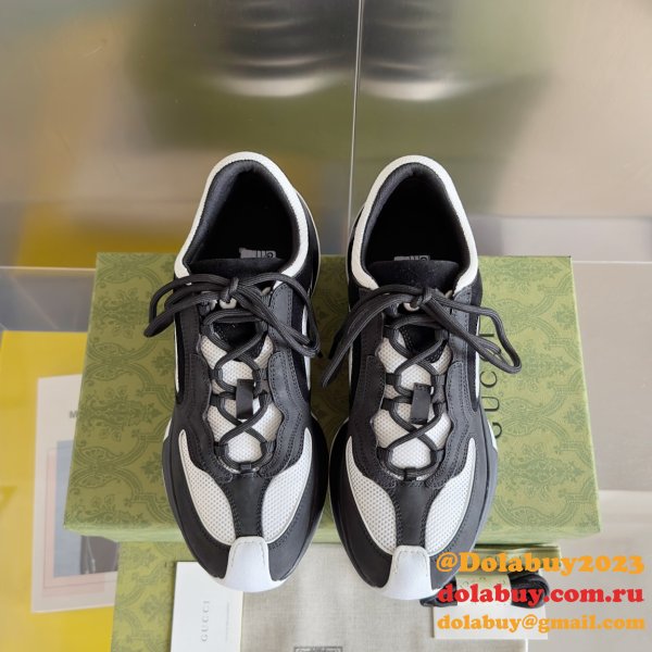 7 Star Designer gucci men RUN TRAINER shoes