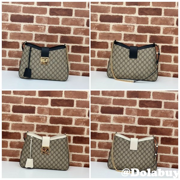 Chain Luxury Best 795113 Gucci Padlock GG 1:1 Mirrors Shoulder Bag