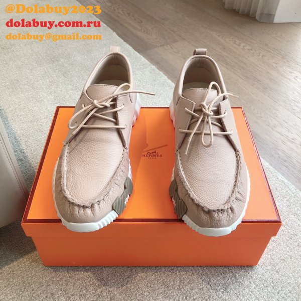 Wholesale hermes men Bouncing leather sneaker