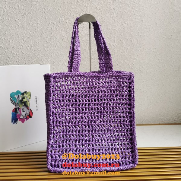 Top Quality PRADA Raffia tote bag Luxury