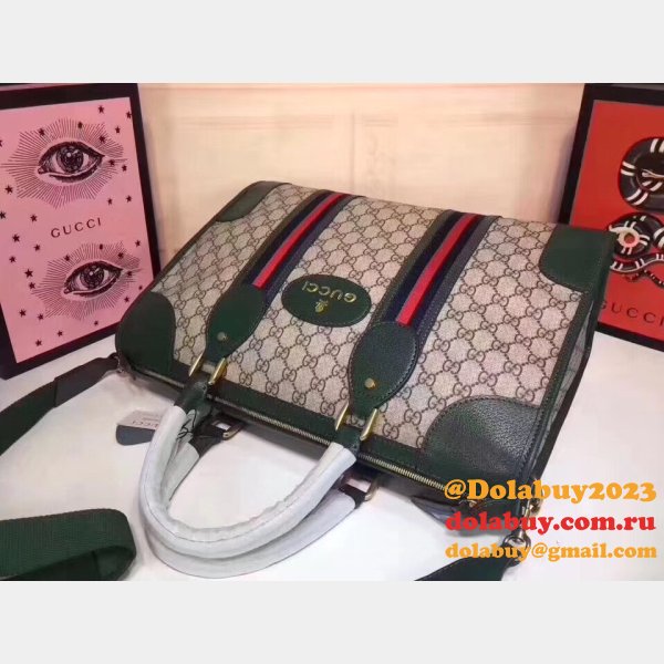 Gucci High Quality Shoulder Hand Boston 459311 Brown Green Bag Designer